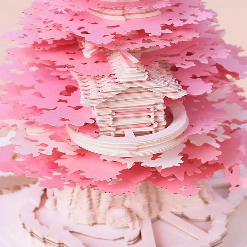 3d paper art desk calendar, view 9 - MRSLM