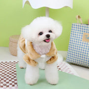 Plush bear collar dress for dogs and cats, view 3 - MRSLM