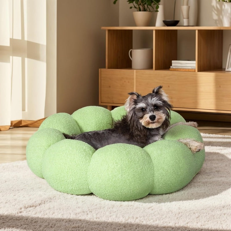 calming flower dog bed, view 4 - MRSLM