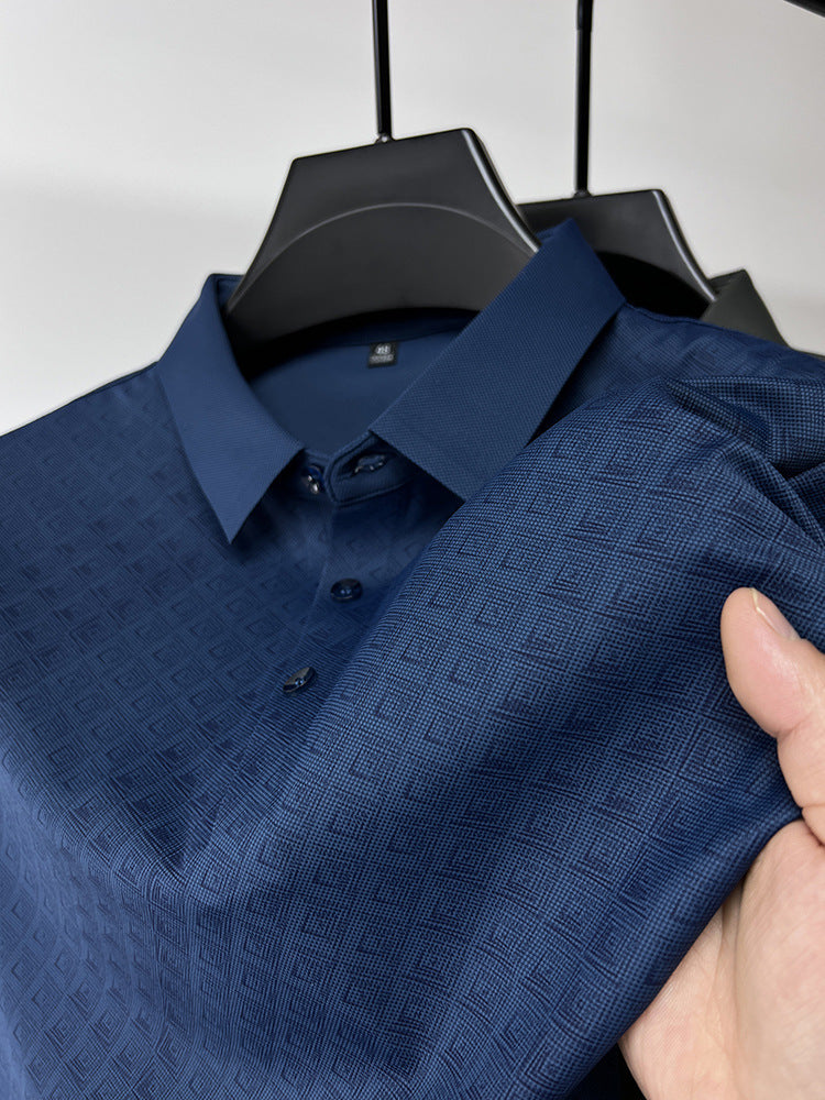 men's plaid polo shirt, view 4 - MRSLM