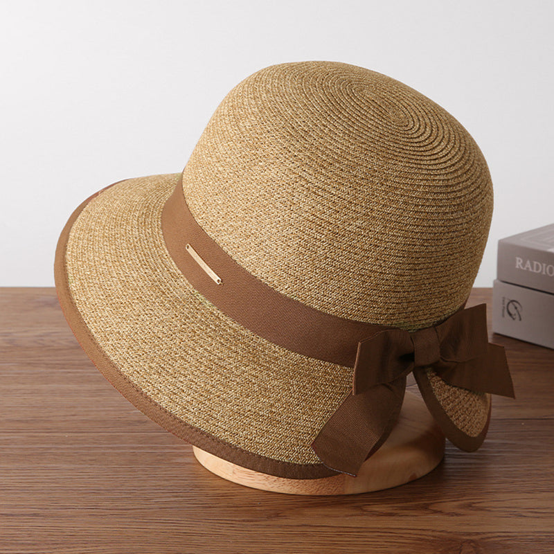women's big brim summer sun hat, view 3 - MRSLM