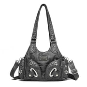 soft leather crossbody tote bag, view 3 - MRSLM