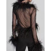 deep v-neck lacing strap cardigan, view 4 - MRSLM