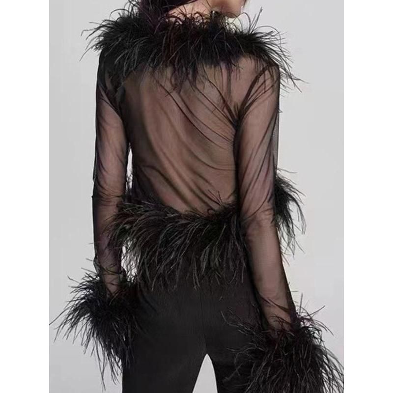 deep v-neck lacing strap cardigan, view 4 - MRSLM