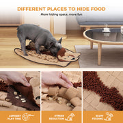 interactive dog snuffle mat, view 5 - MRSLM