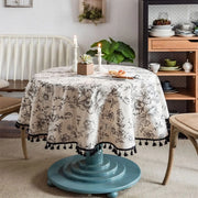 floral round tablecloth - MRSLM