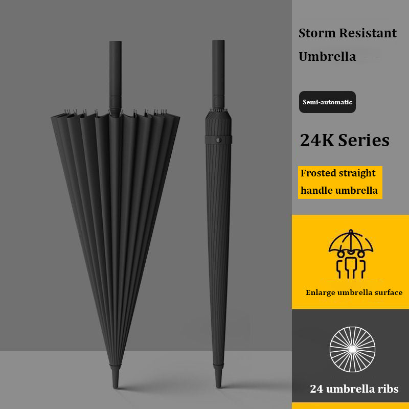 24-rib windproof long handle umbrella, view 8 - MRSLM