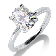 women's moissanite ring, view 5 - MRSLM
