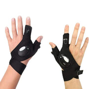 led light fingerless outdoor gloves, view 4 - MRSLM