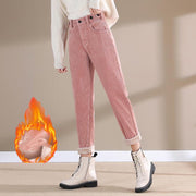 Women's high-waist corduroy harem pants, view 5 - MRSLM