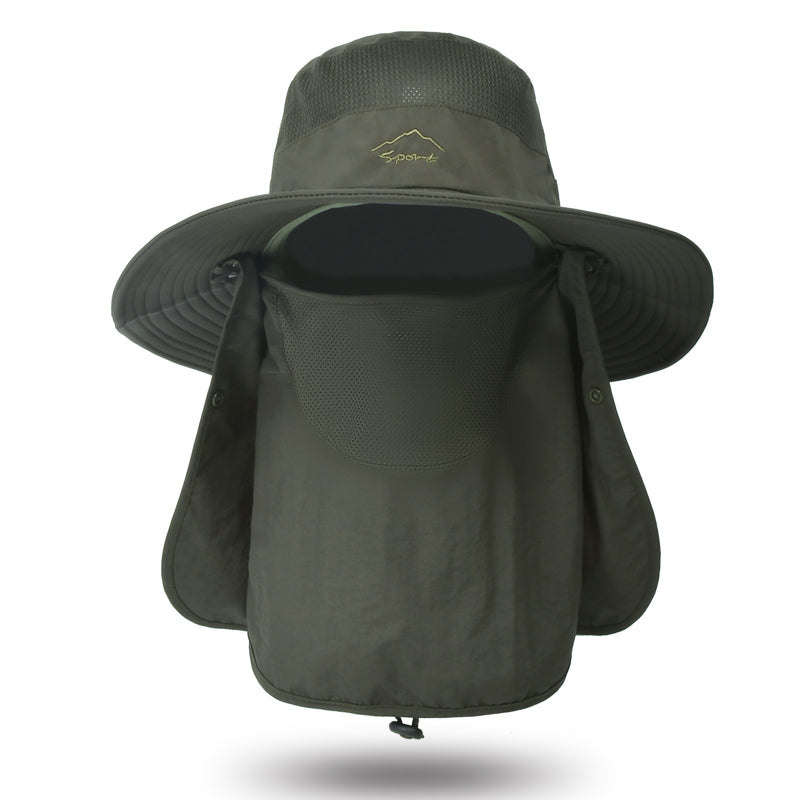 fisherman cap with neck cover, view 5 - MRSLM