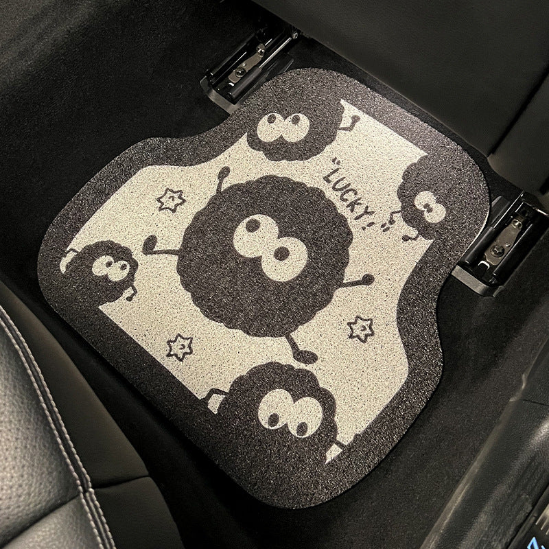 short plush car floor mats, view 3 - MRSLM