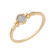 aquamarine gold plated 925 silver thin ring, view 3 - MRSLM