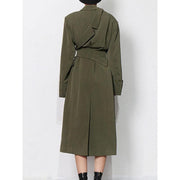 high waist windbreaker trench coat, view 5 - MRSLM