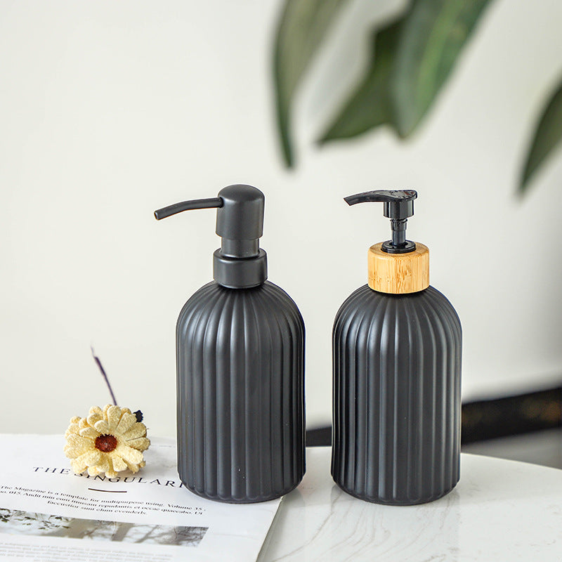 glass lotion and soap dispenser, view 13 - MRSLM
