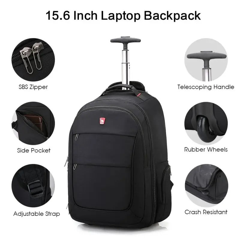 multi-functional trolley backpack, view 8 - MRSLM