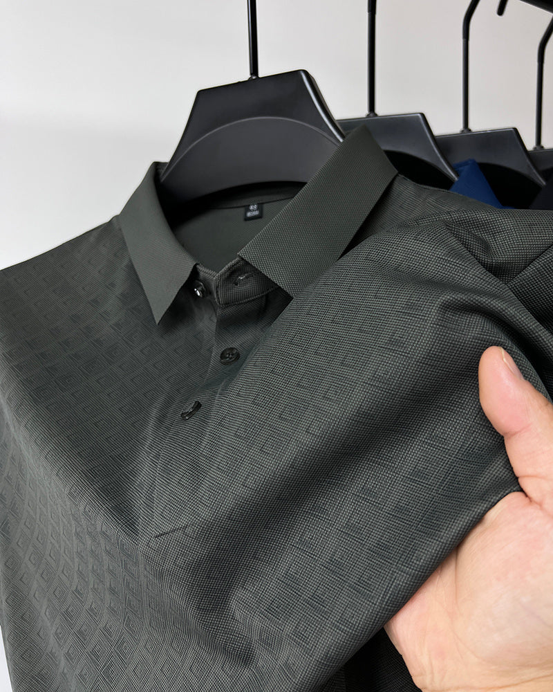 men's plaid polo shirt, view 8 - MRSLM