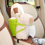 cute cartoon car tissue and trash holder, view 2 - MRSLM