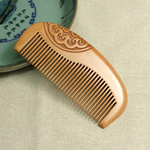 peach wood hair brush - MRSLM