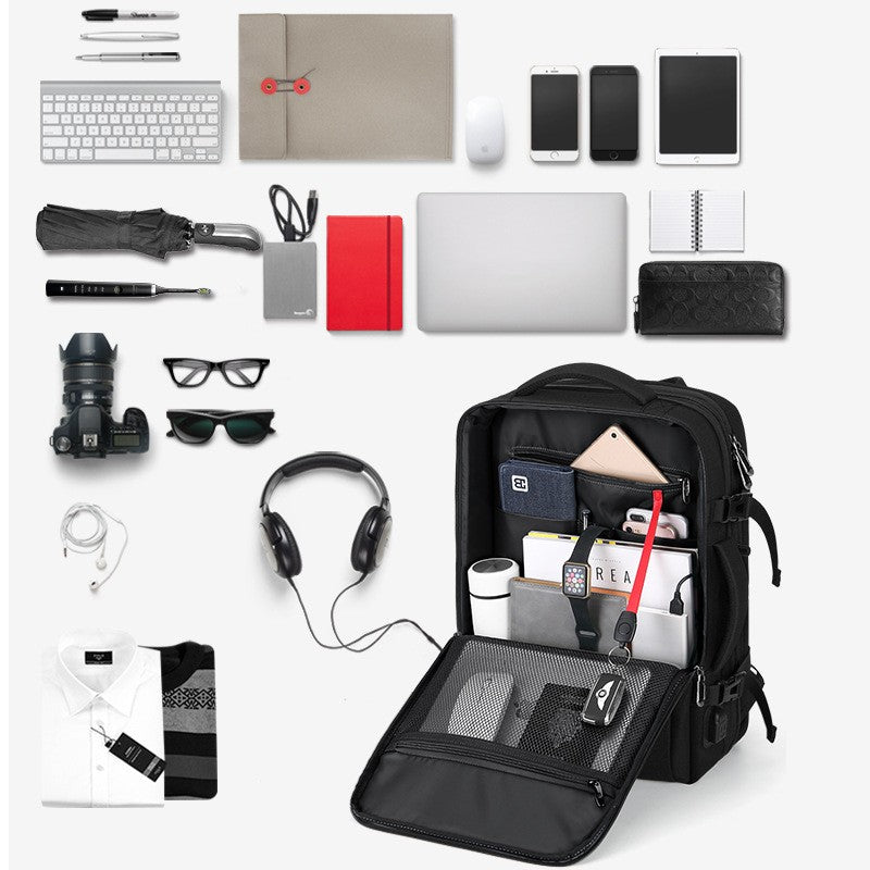 Men's business trip backpack, view 3 - MRSLM