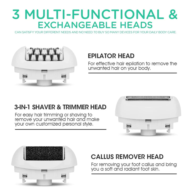 rechargeable 3-in-1 epilator and callus remover, view 4 - MRSLM