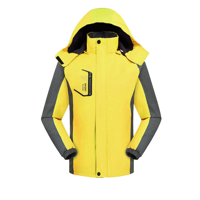 Unisex fleece-lined hooded outdoor jacket - MRSLM