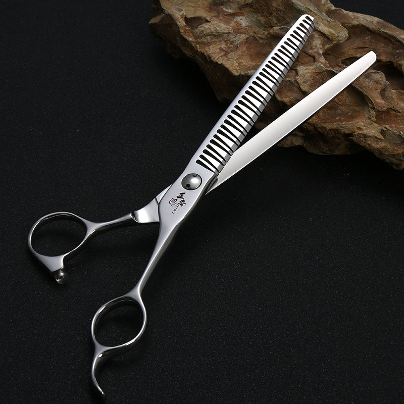 7-inch 3d gradient traceless teeth chunker shears, view 2 - MRSLM