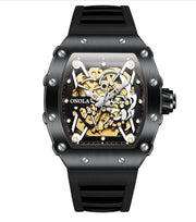 men's automatic silicone sports watch, view 11 - MRSLM