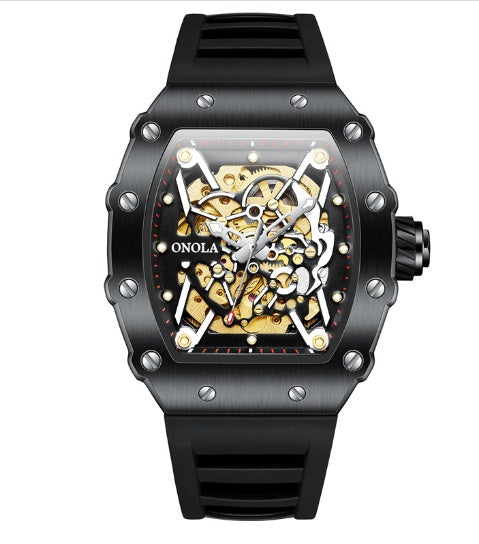 men's automatic silicone sports watch, view 11 - MRSLM