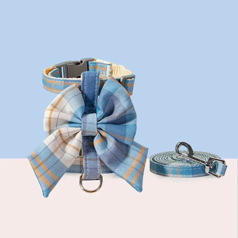 cute pet harness with bowknot, view 4 - MRSLM