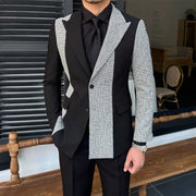 men's 2-piece contrast color suit, view 6 - MRSLM