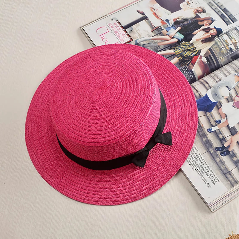 classic Panama hat with bowknot, view 3 - MRSLM