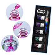 Rainbow crystal glass dip pen watercolor set, view 8 - MRSLM
