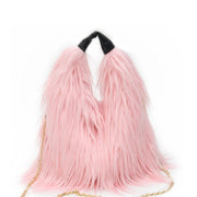 faux fur bucket bag, view 3 - MRSLM