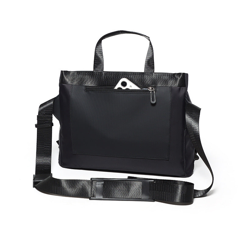 waterproof nylon crossbody cycling bag, view 4 - MRSLM