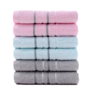 thick striped cotton face and hand towel, view 9 - MRSLM