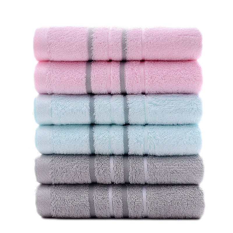 thick striped cotton face and hand towel, view 9 - MRSLM