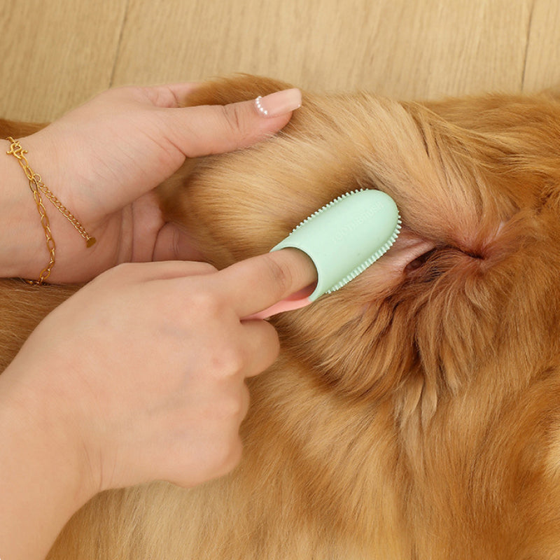 pet finger toothbrush, view 7 - MRSLM