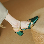 square heel ankle strap sandals, view 7 - MRSLM