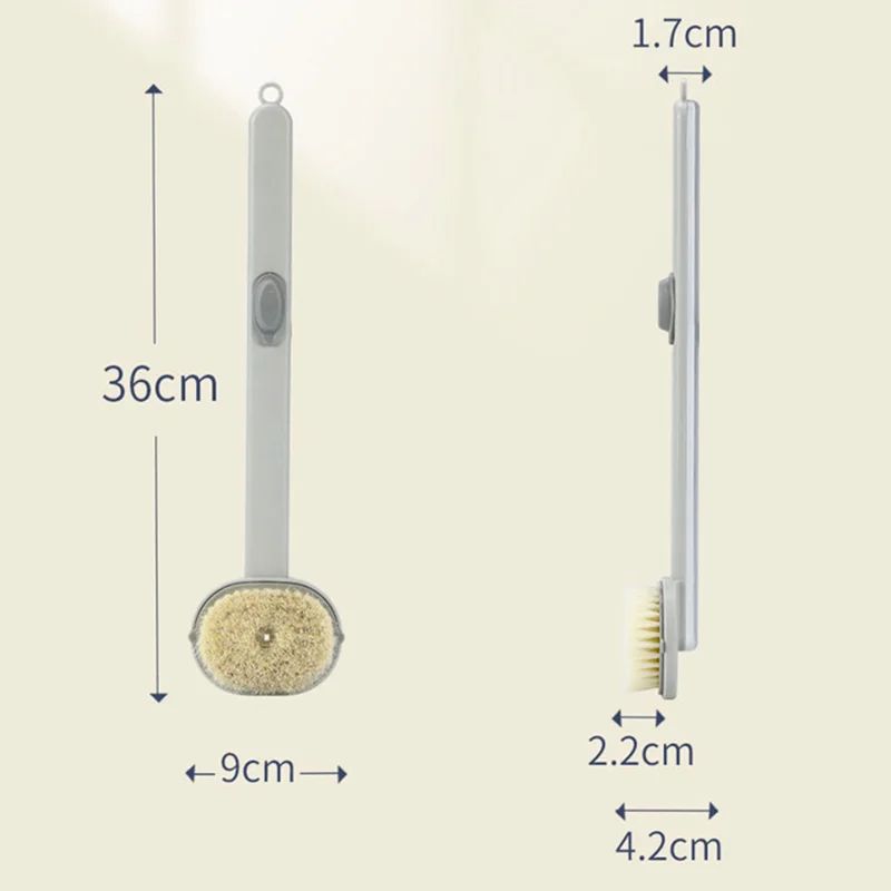 long handle bath brush, view 12 - MRSLM