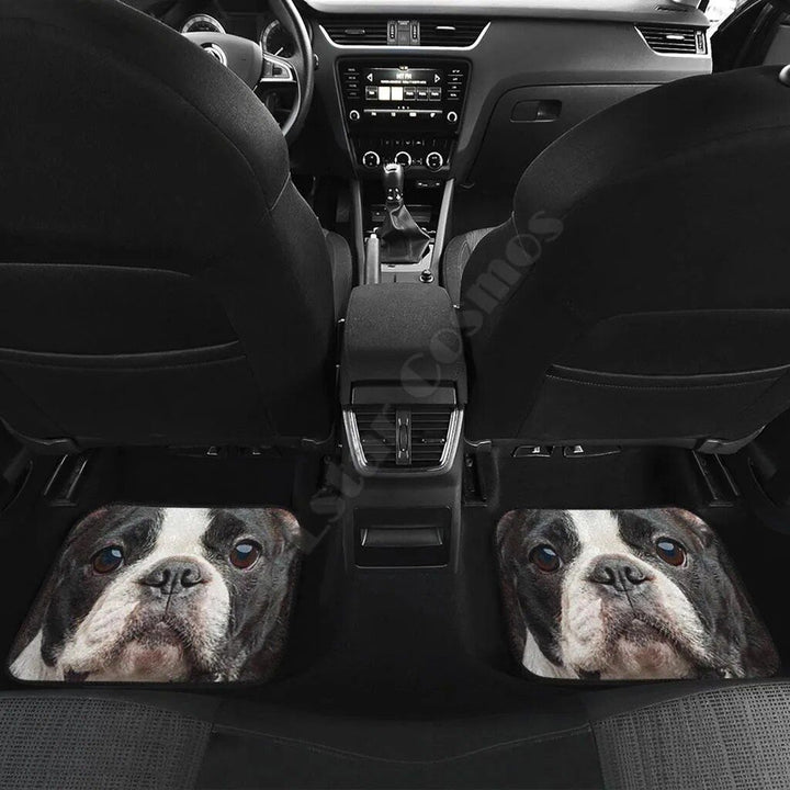 Funny Boston Terrier 3D Car Floor Mats