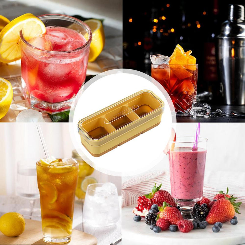 square ice cube tray with lid, view 7 - MRSLM