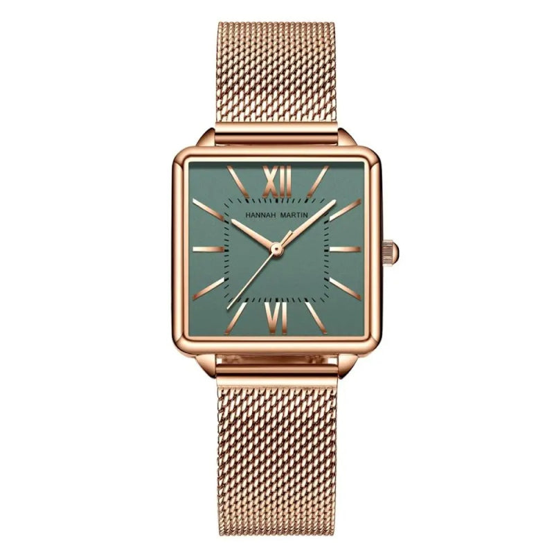 women's square watch with Japan quartz movement, view 4 - MRSLM