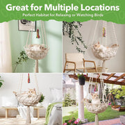 bohemian cotton rope cat hammock, view 8 - MRSLM