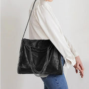 leather chain shoulder bag, view 5 - MRSLM