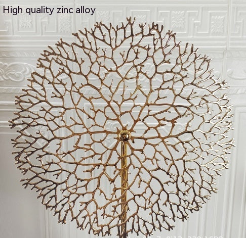 metal sea tree coral decoration, view 2 - MRSLM
