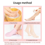 silicone moisturizing gel socks, view 8 - MRSLM