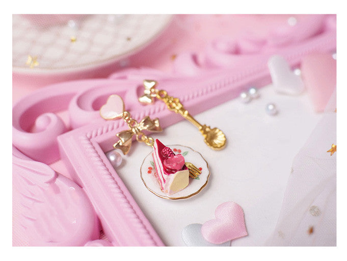 berry cake ceramic ear clip, view 5 - MRSLM