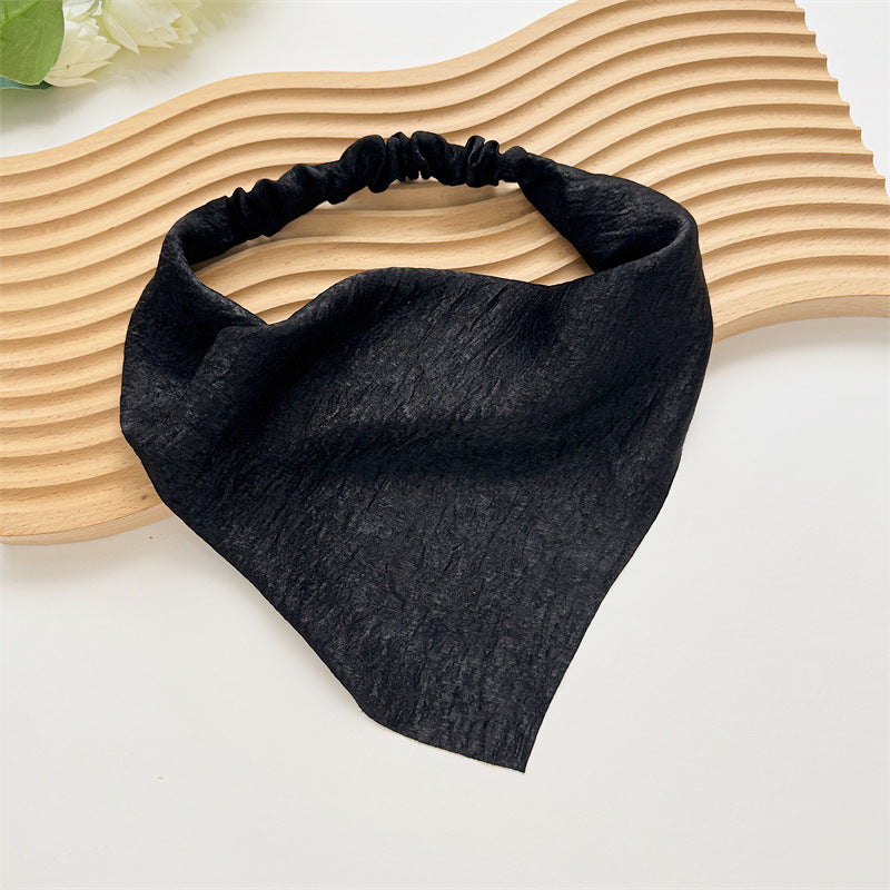 satin triangle hair scarf, view 6 - MRSLM