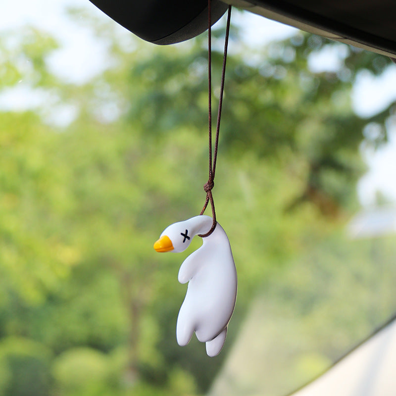 swinging duck car ornament, view 4 - MRSLM